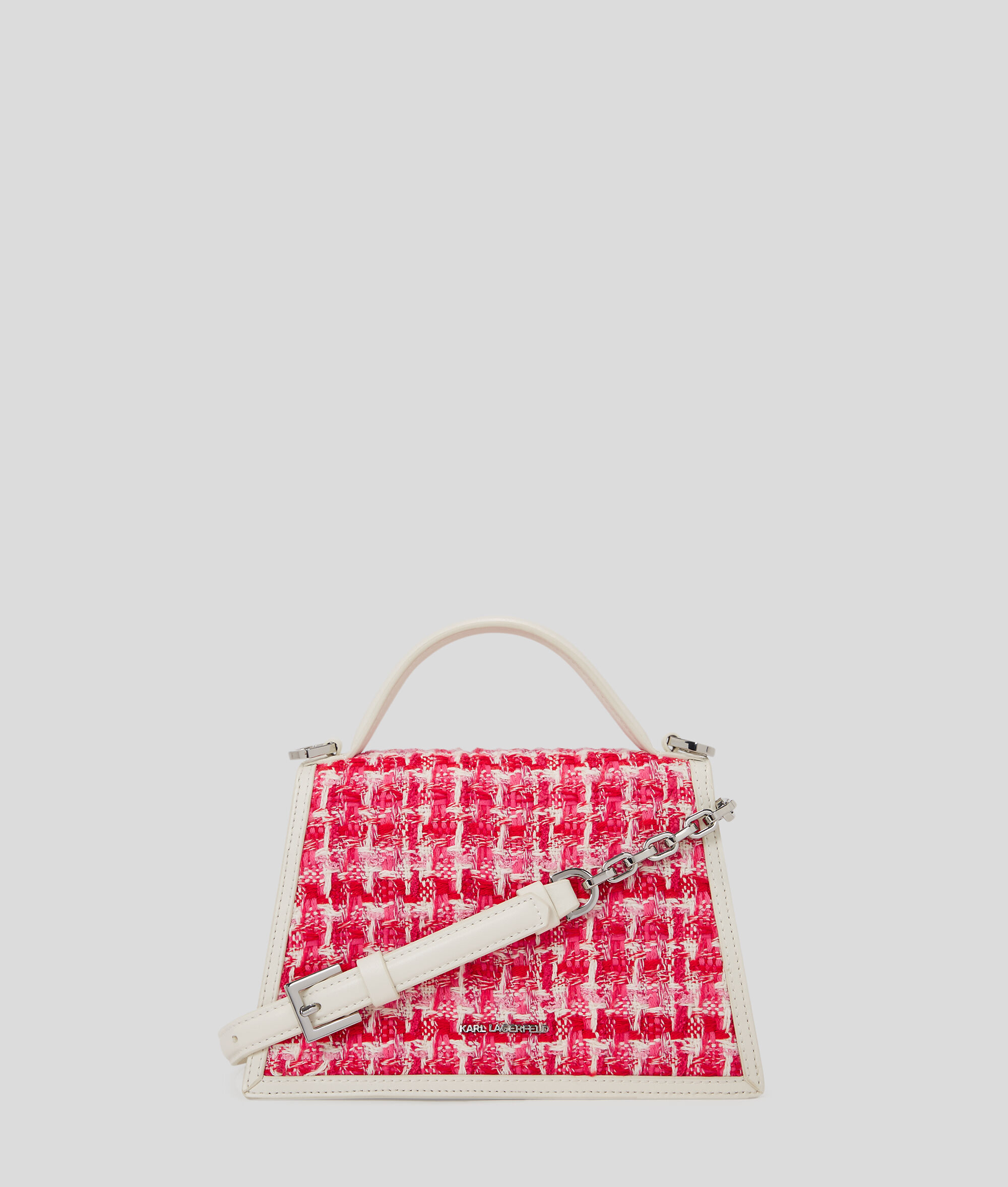 (image for) Unbeatable K/SIGNATURE SMALL BOUCLÉ CROSSBODY BAG